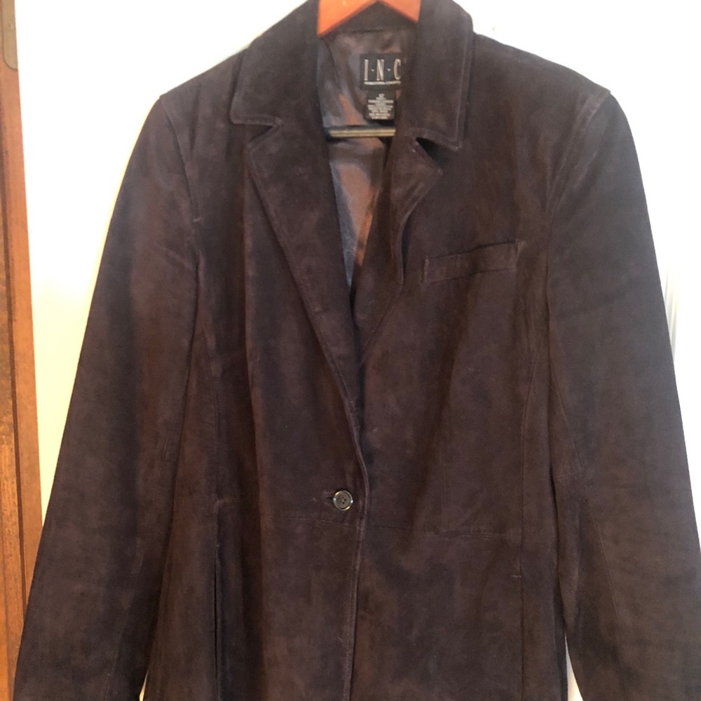 woman’s suede blazer